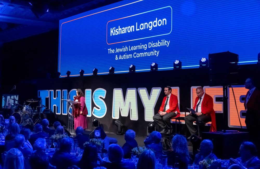 Keynote speakers Sarah, Shammai & Marc, people supported by Kisharon Langdon
